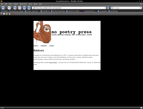 no poetry press site